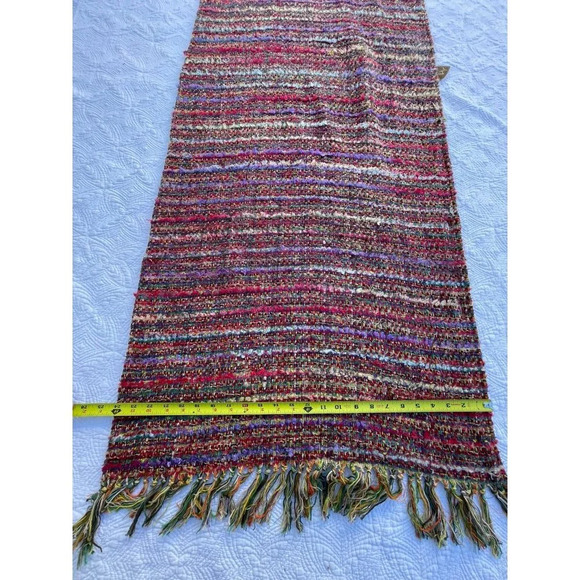 NEW Z&L Womens Boho Tassel Fringe Poncho Throw Wrap Scarf Multi Sz L - Picture 6 of 9